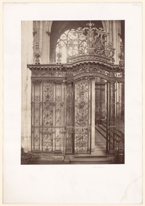 Detail of choir screen in Rouen Cathedral, Rouen, France
