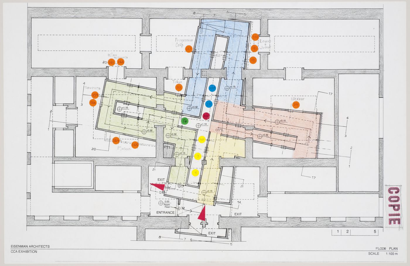 Cities of Artificial Excavation, Montréal: installation plan