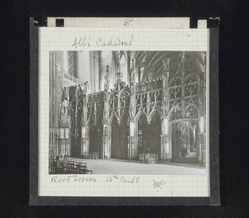 View of fifteenth century rood screen of Cathédrale Sainte-Cécile d’Albi, Albi, France