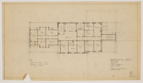 Montréal Neurological Institute, Montréal, Québec: seventh floor plan