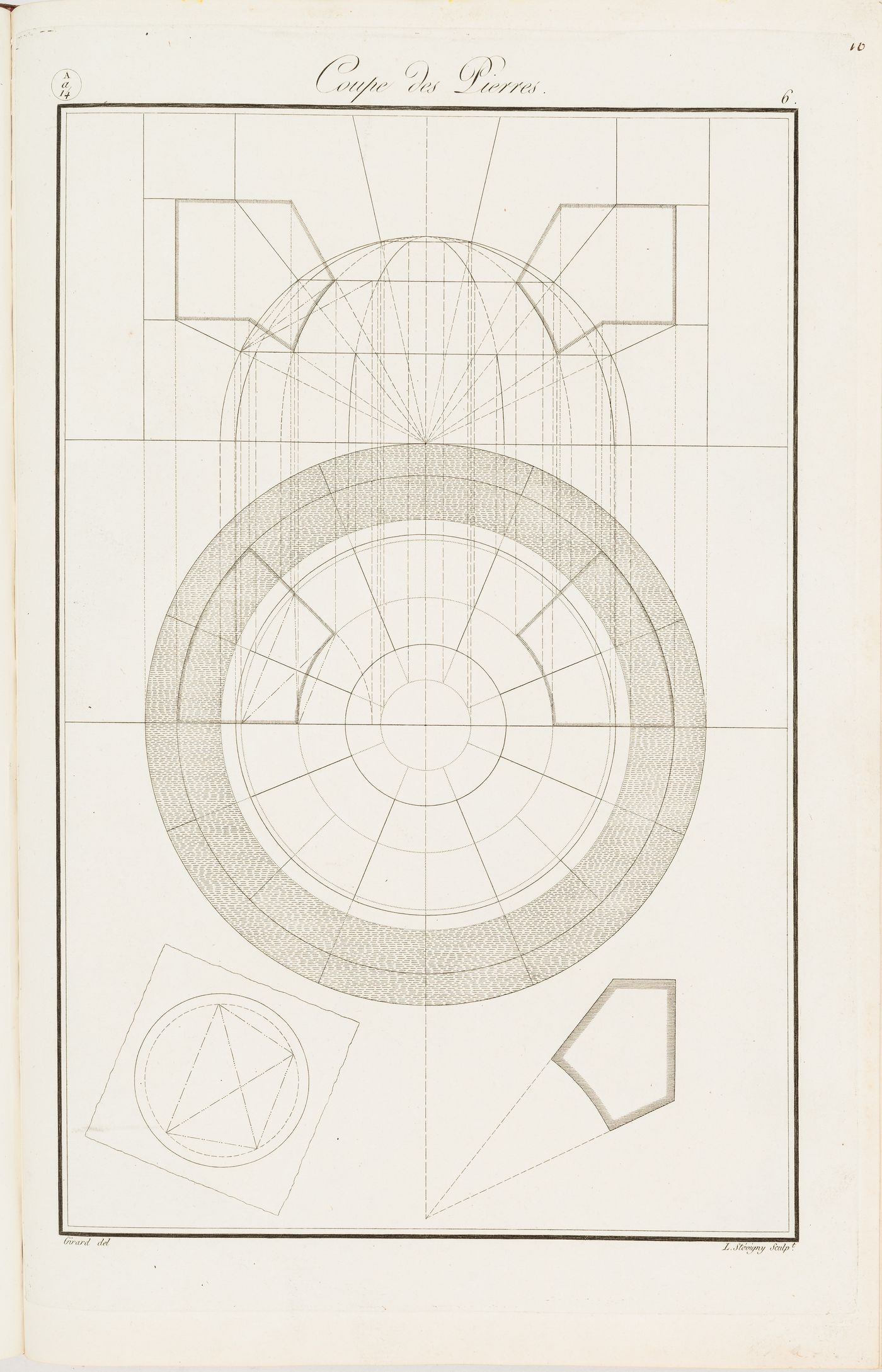 "Coupe des Pierres": exercise for a dome