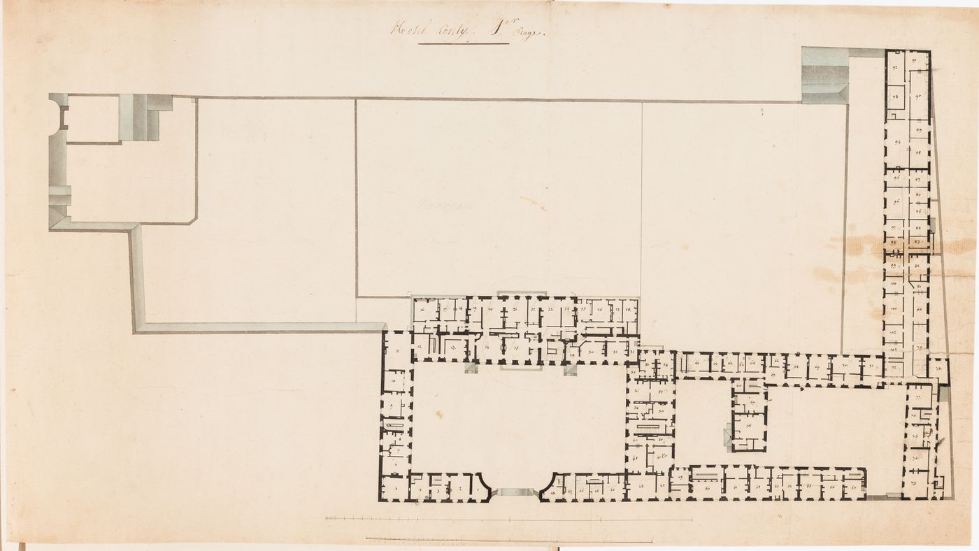 Hôtel de Rothelin-Charolais, Paris: First floor plan