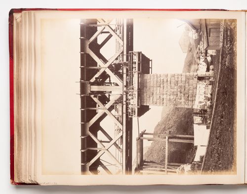 View of the Forth Bridge under construction, Firth of Forth, Scotland, United Kingdom