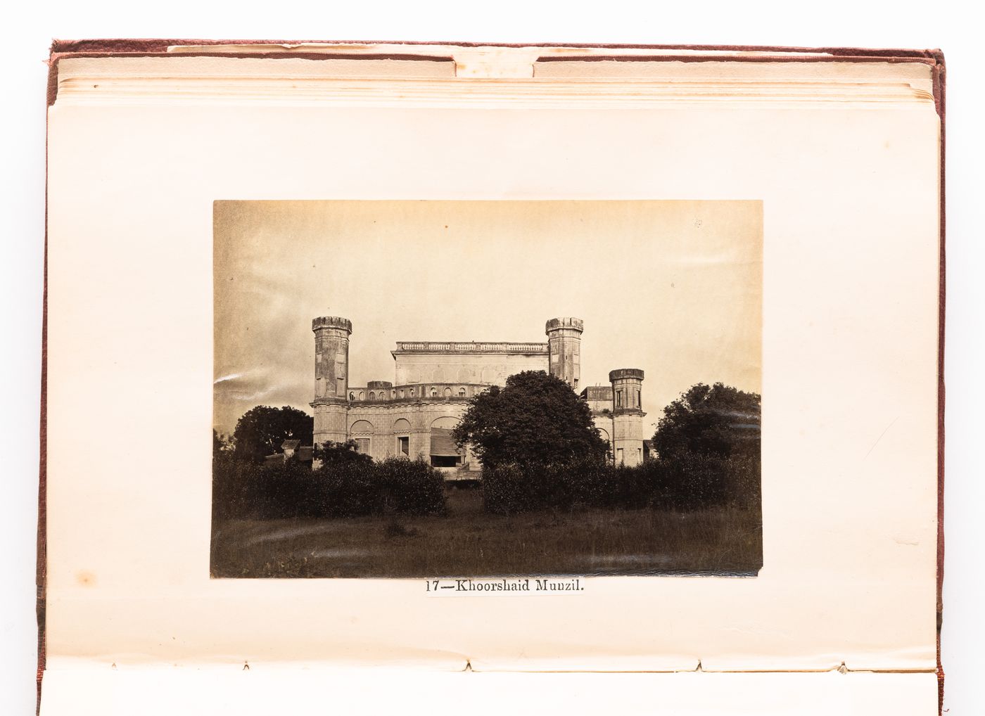 View of the Khurshid Manzil [House of the Sun Palace] (now part of La Martinière College), Lucknow, India