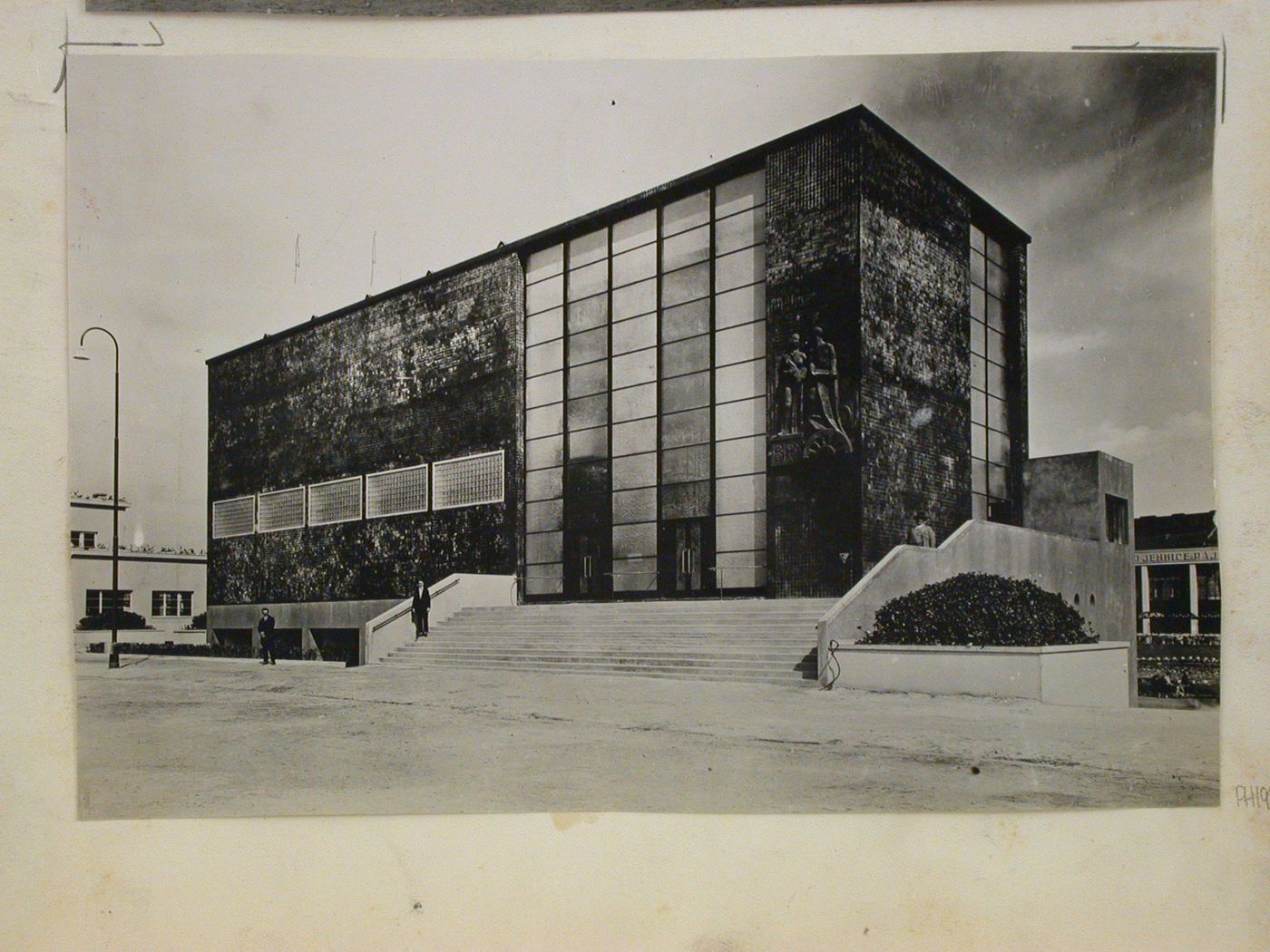 View of the exhibition pavilion of the city of Brno, Czechoslovakia (now Czech Republic)
