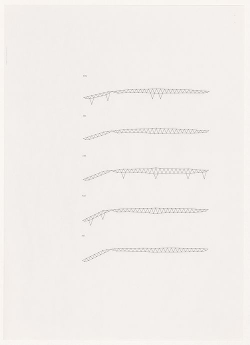 Roof sections for Odawara Municipal Sports Complex, Odawara, Japan