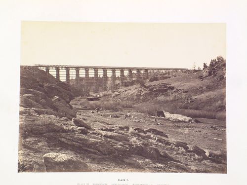 Dale Creek Bridge overdry river bed