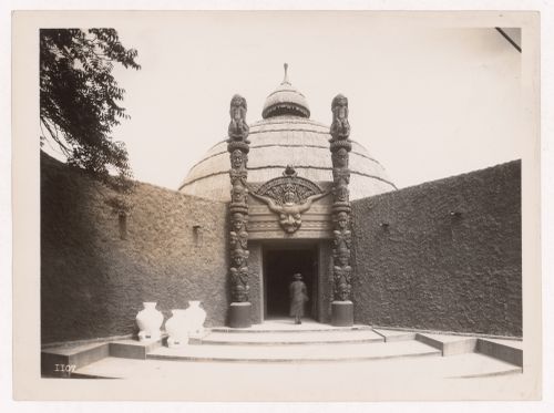 View of Cameroon's pavilion, 1937 Exposition internationale, Paris, France