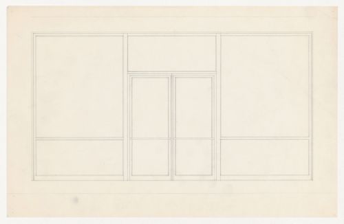 Elevation for entrance for the Metallurgy Building, Illinois Institute of Technology, Chicago
