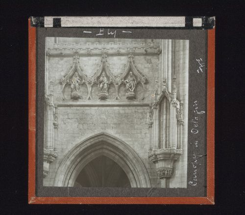 View of canopies in the Octagon, Ely, Cambridgeshire, England