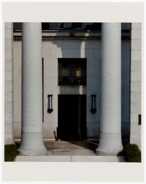 Main Street façade, Winona Savings Bank and Winona National Bank (now Winona National and Savings Bank), Winona, Minnesota