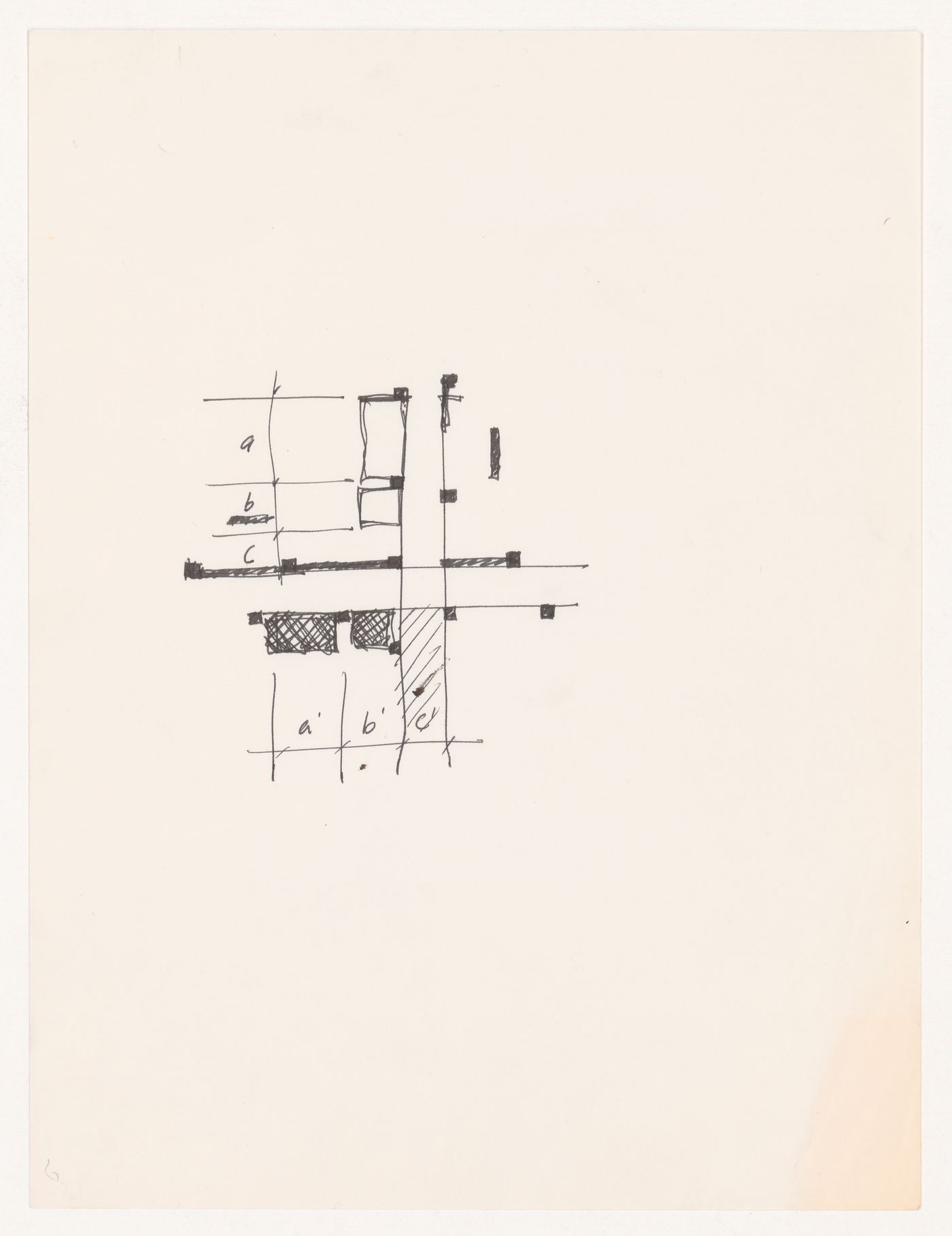 Sketch for House VI, Cornwall, Connecticut