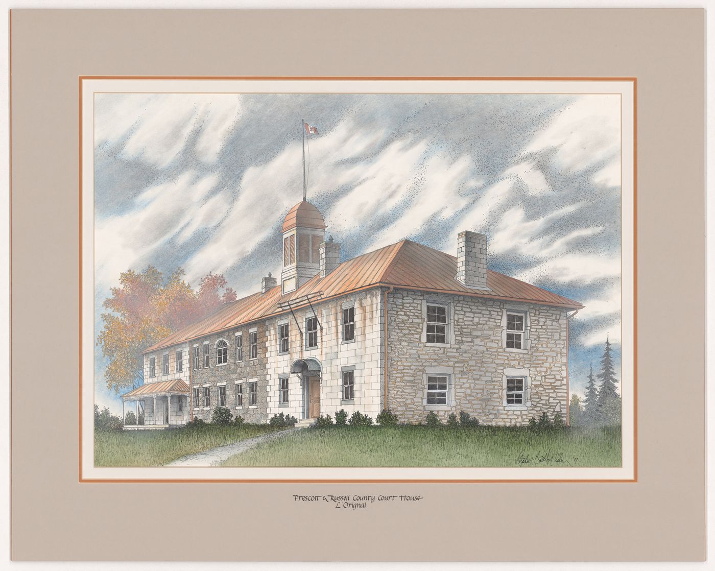 Prescott & Russell County Court House, L'Orignal, from Court Houses in Ontario