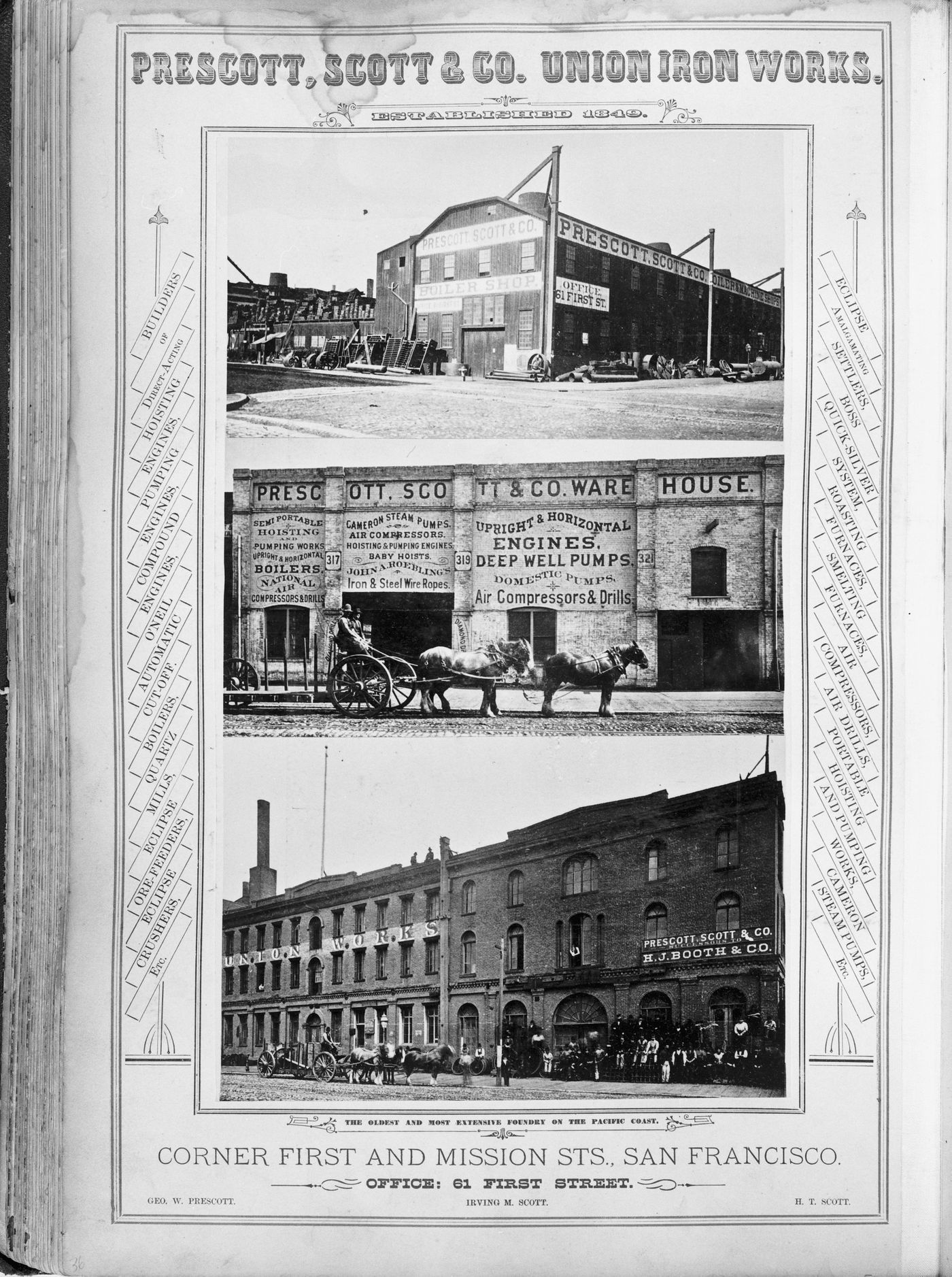 Three exterior of Union Iron Works, San Francisco, California