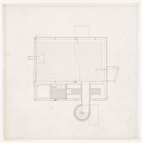 Second floor plan for Bernstein House