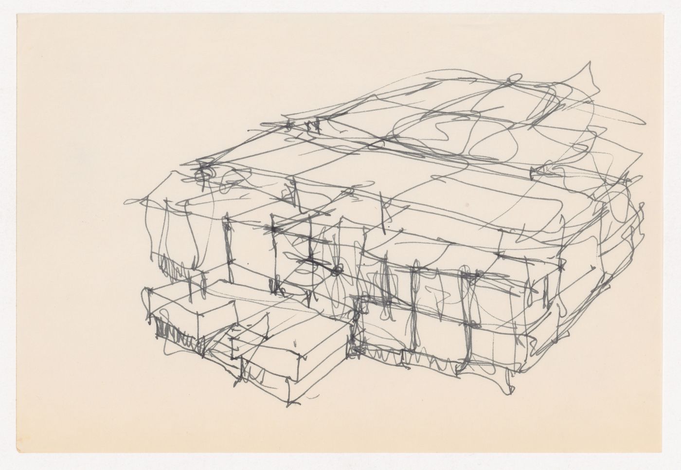 Sketch axonometric for Texas House 1