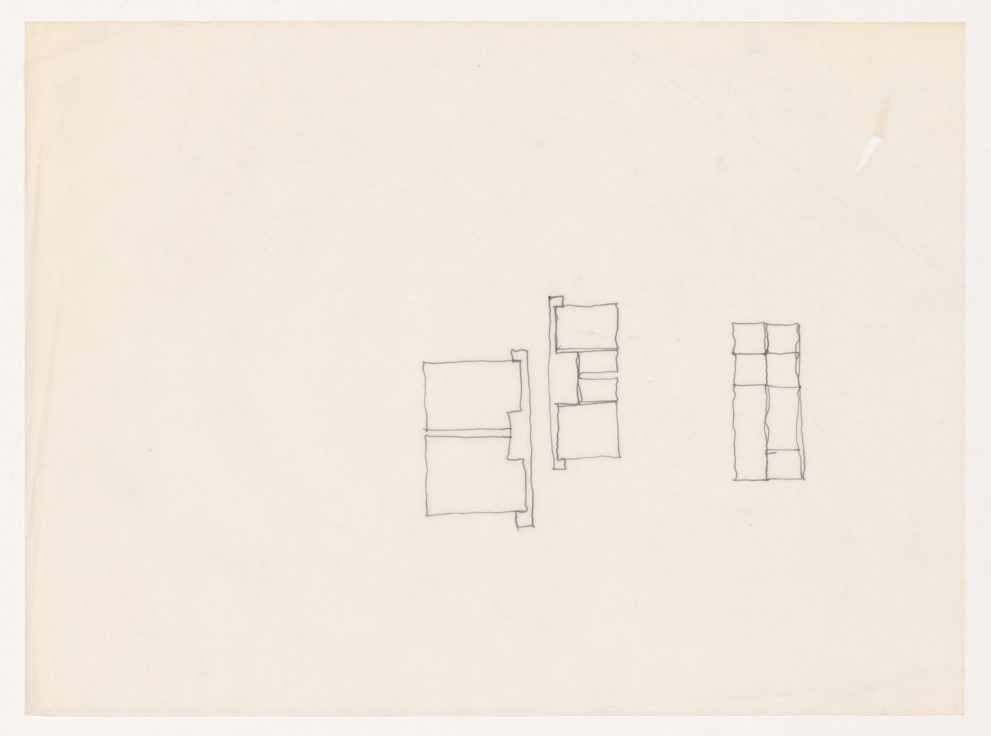 Sketches for House VI, Cornwall, Connecticut