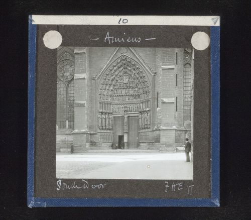 View of south portal of Cathédrale d’Amiens, Amiens, France