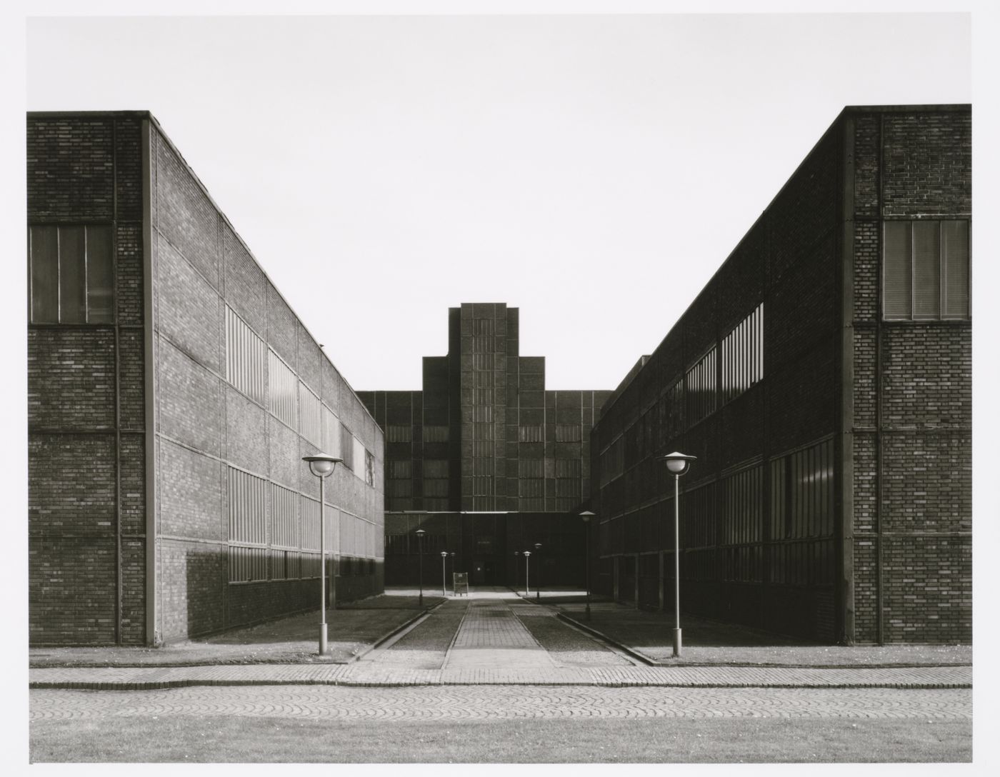View of the main [?] entrance to the mine buildings of Zeche Zollverein Pit No. 12 [Colliery Zollverein Pit No. 12], Stoppenberg and Katernberg, Essen, Germany