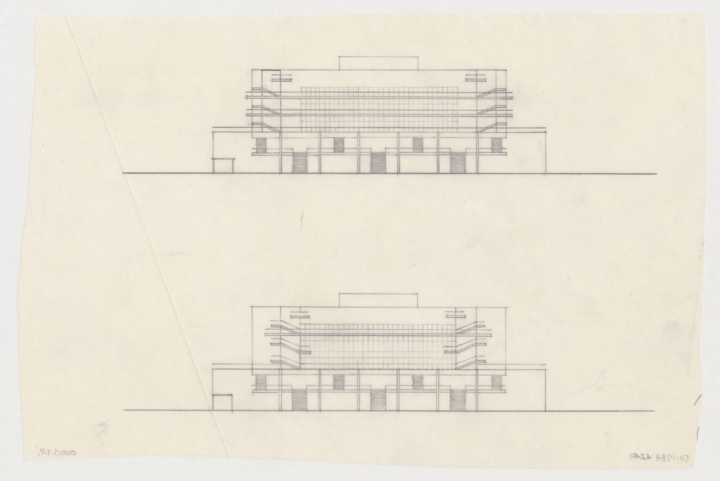 Sections for the Congress Hall Complex, The Hague, Netherlands