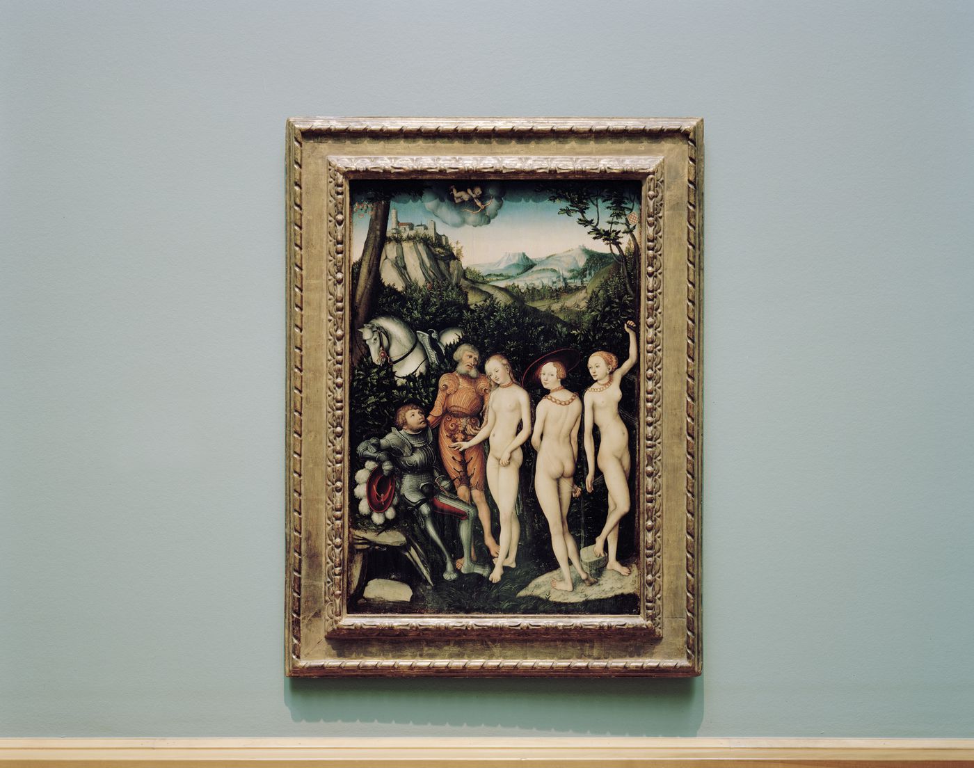 Questioning Pictures: Photograph of Judgment of Paris, painting by Lucas Cranach the elder, 1528