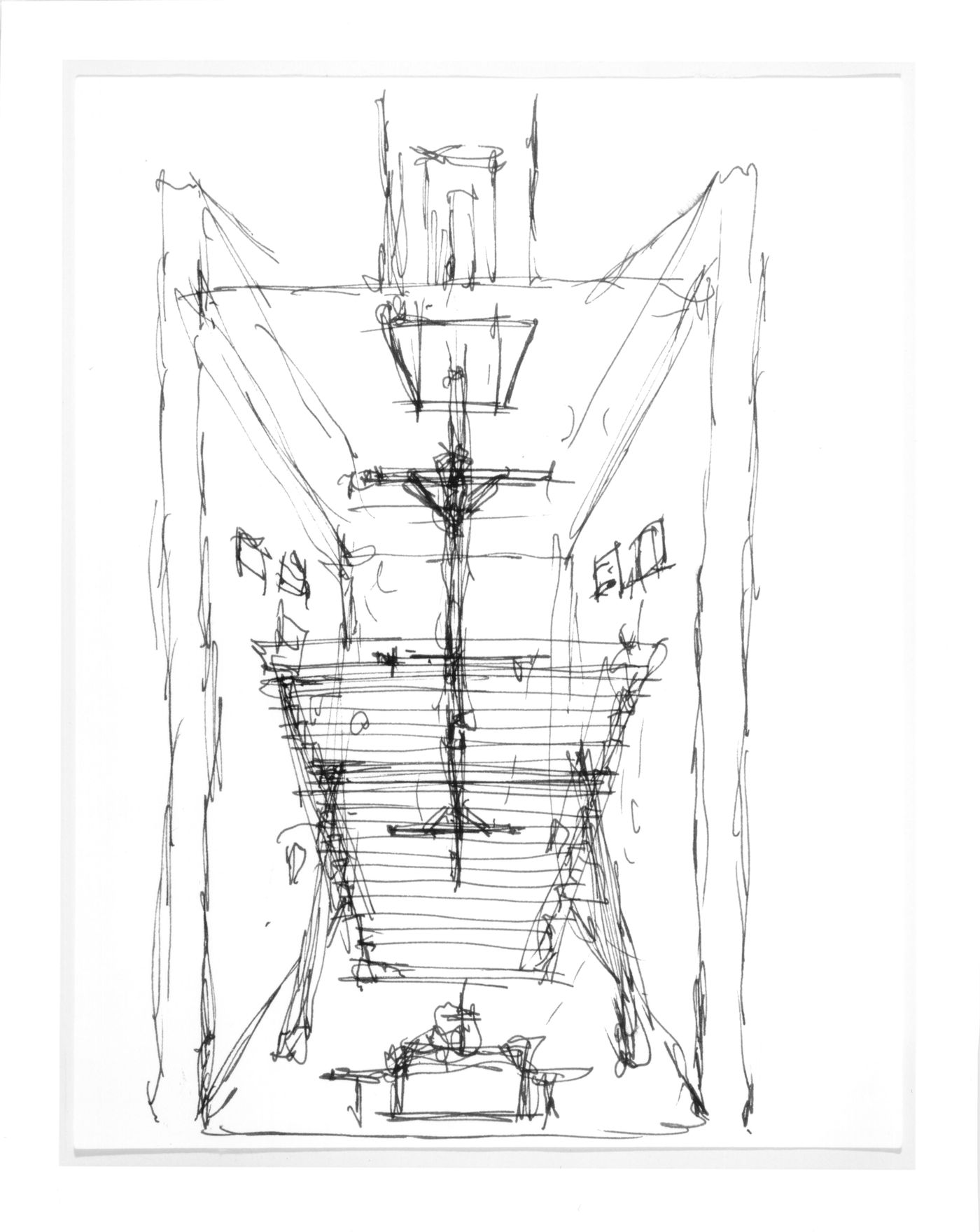 Interior Perspective for Christ Chapel, from Pewter Wings Golden Horn Stone Veil