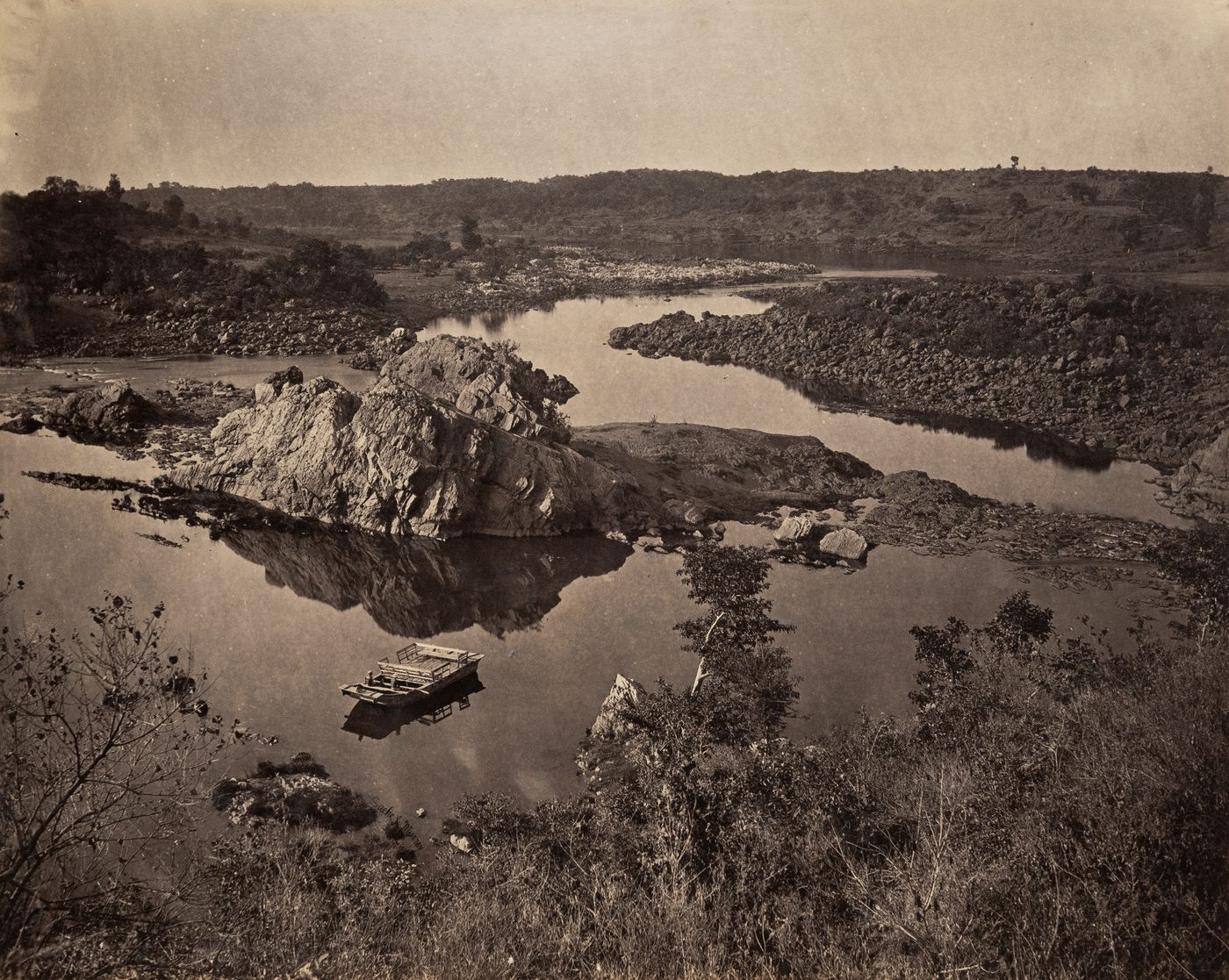 View of The Marble Rocks, Jabalpur, India