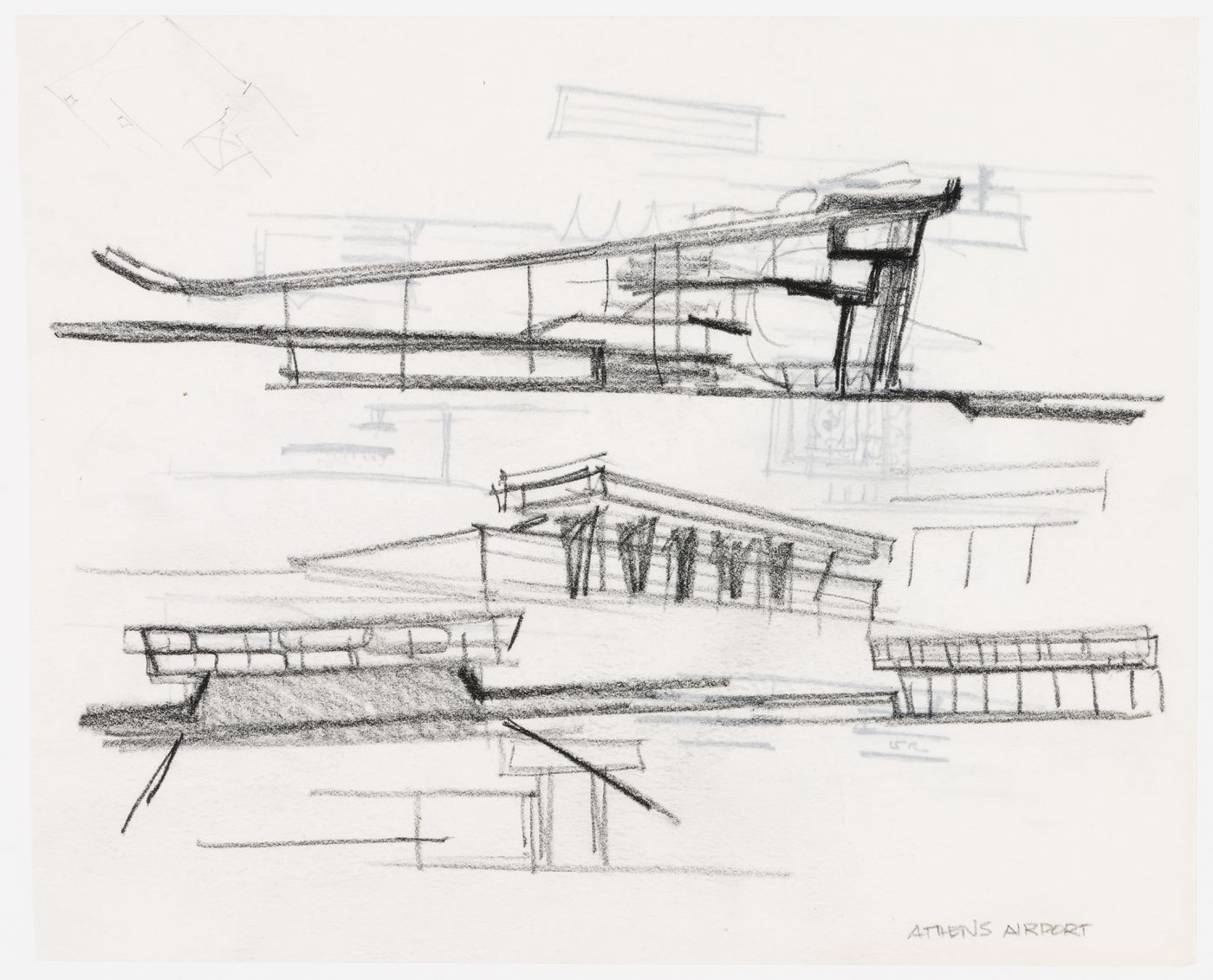 Airport, Athens, Greece: conceptual sketches