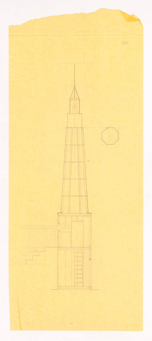 Design development drawing for University of Miami, Ziff Tower
