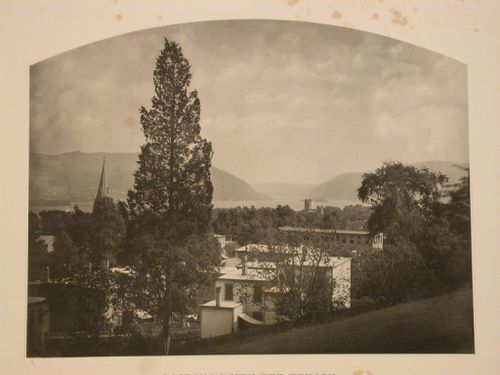Looking down the Hudson from Rozenhof, Newburgh, N.Y. (Residence of S. R. Van Duzer).