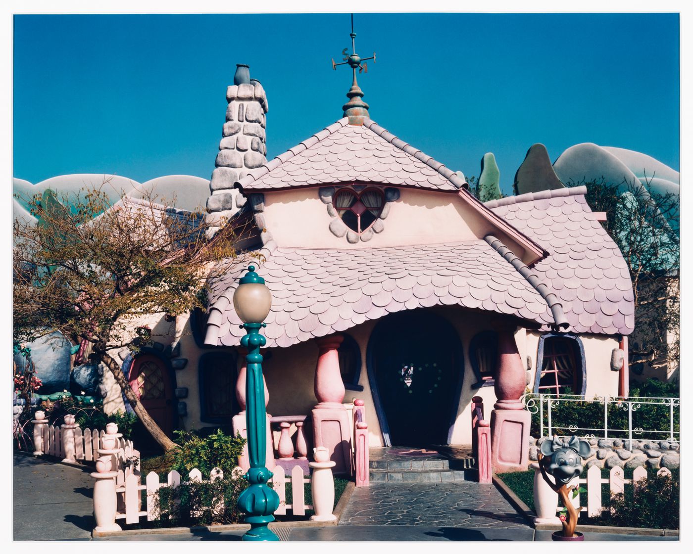 View of Minnie Mouse's house in Mickey's Toontown, Disneyland