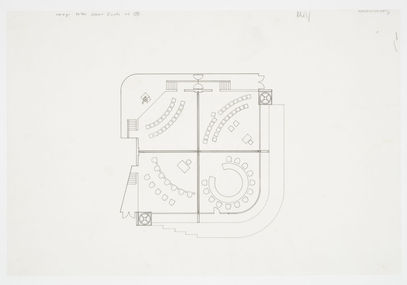 Olivetti Training Centre, Haslemere, England: plan