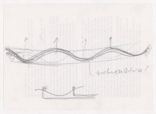 Competition for Park Avenida Diagonal, Barcelona: Conceptual drawings, including site plans, plans, and sections