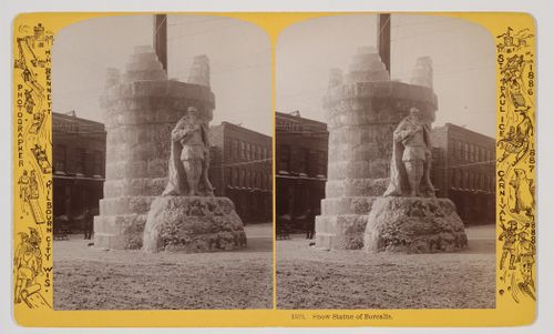 1573. Snow Statue of Borealis. St. Paul Ice Carnival, 1886, 1887, 1888