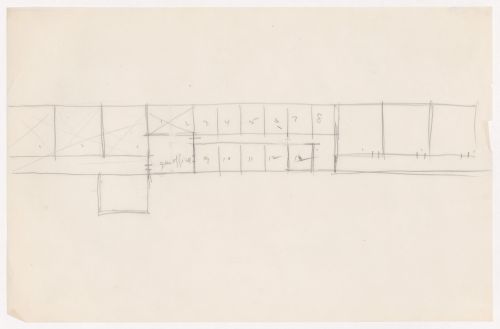 Sketch plan for Illinois Institute of Technology, possibly for civil engineering facilities