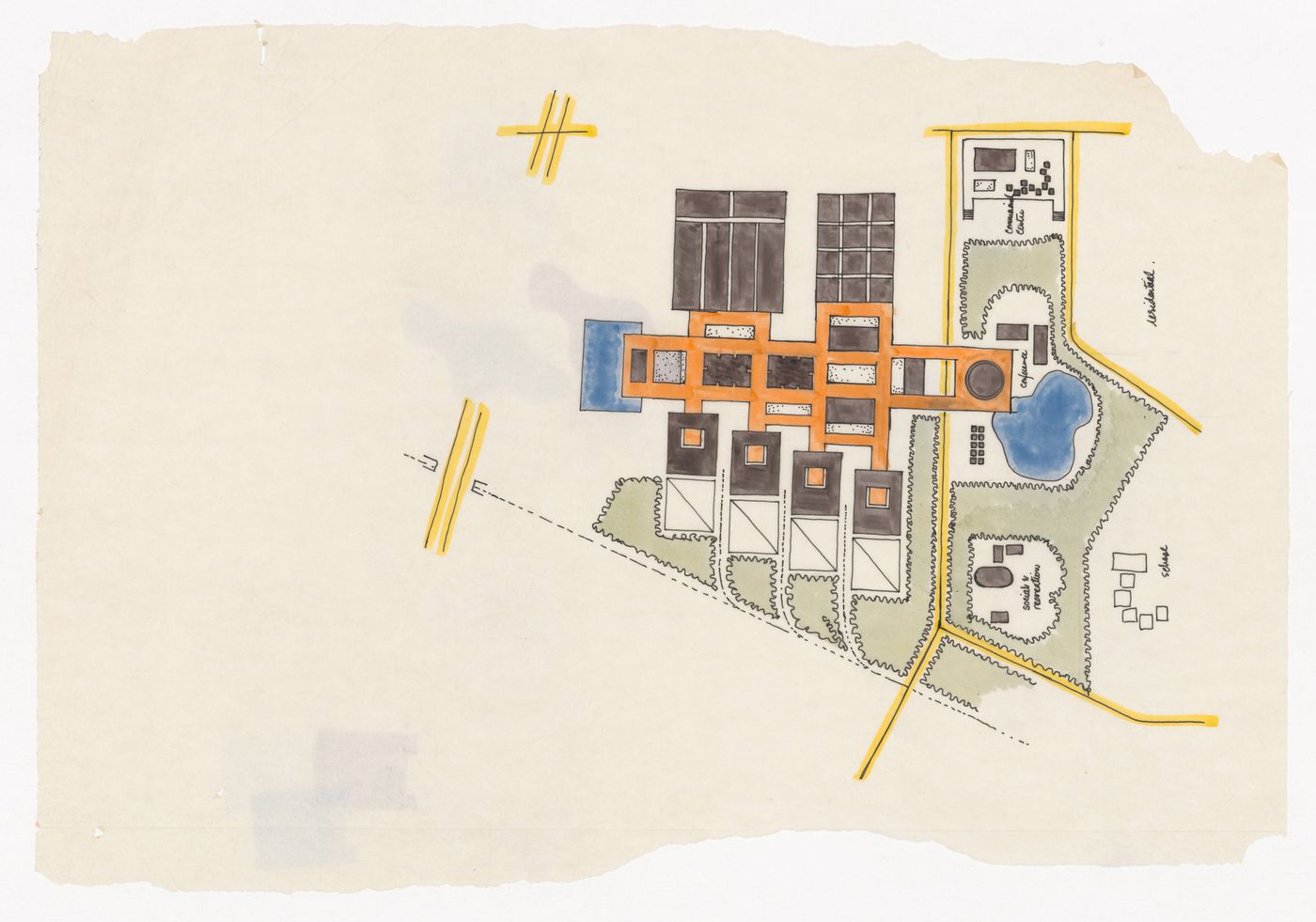 Site plan for Ontario Research Foundation, Meadowvale, Ontario