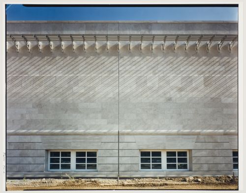 Partial view of the north elevation of the Canadian Centre for Architecture, Montréal, Québec