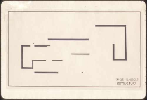 Slide of drawing for Casa Manuel Magalhães, Porto