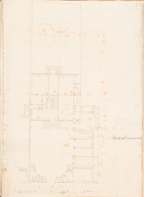 Petit hôtel Nivernais, Paris: Ground floor plan