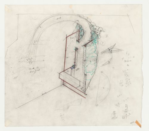 Swedenborg Memorial Chapel, El Cerrito, California: Partial site plan for the chapel