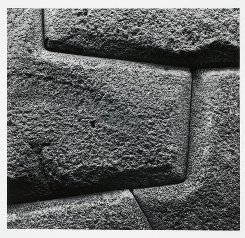 Close-up view of wall stones fitted together, Cuzco, Peru