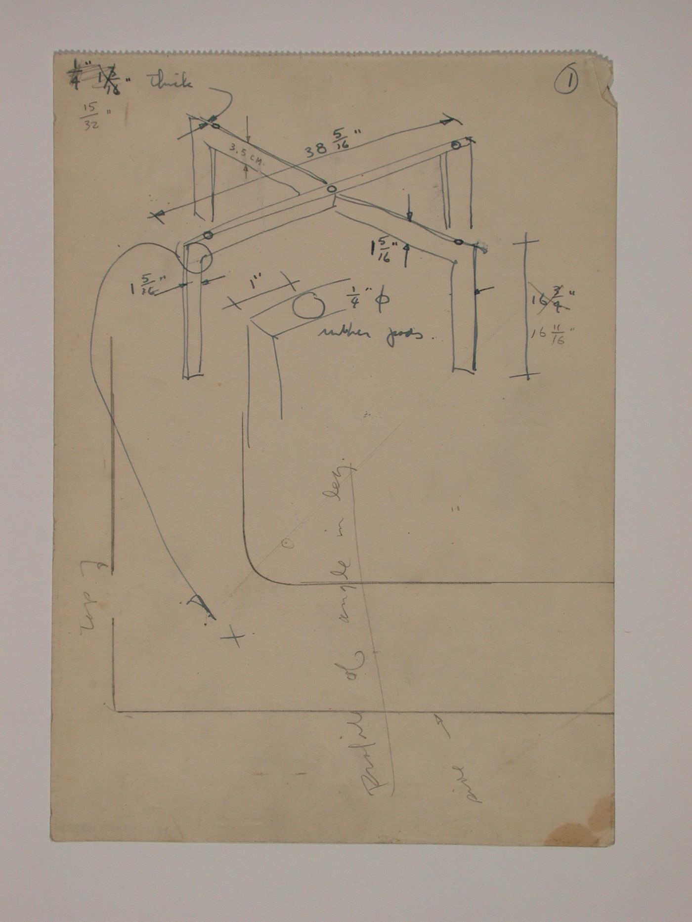 Various documents and drawings including furniture design and office renovation: File G 710