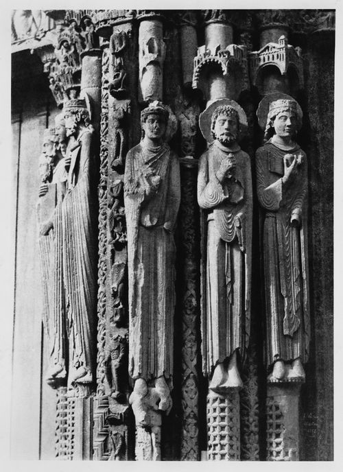 The Kings and Queens of Judah on Columns in the Right Bay of the Royal Portal