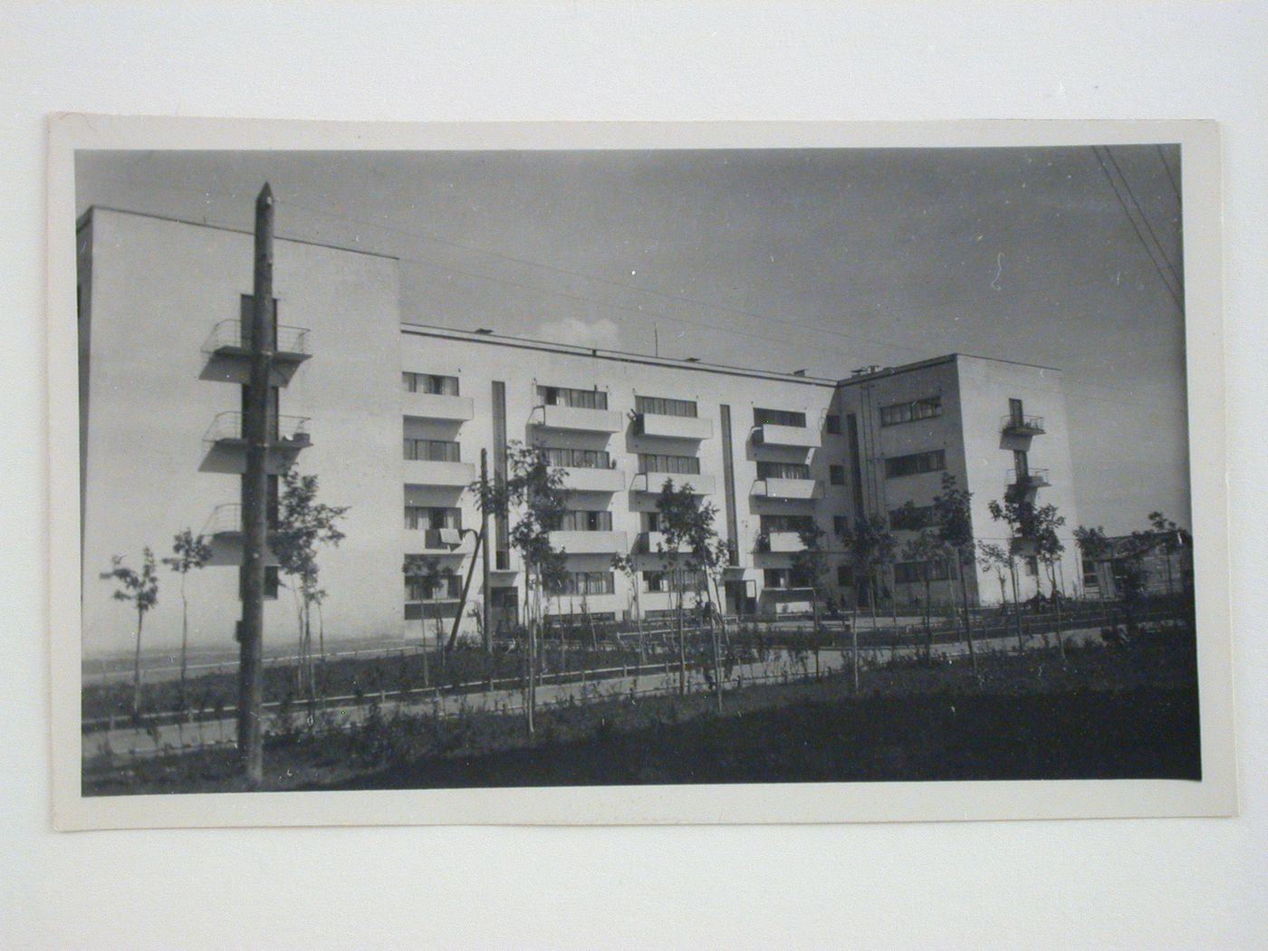 Exterior view of communal housing, Moscow