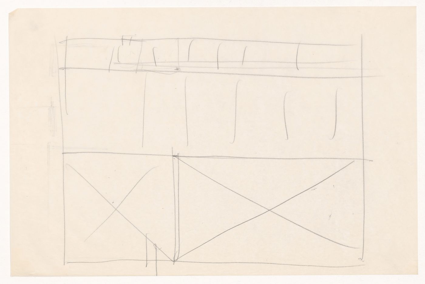 Sketch plan for a campus building for Illinois Institute of Technology