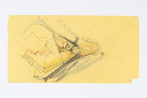 Sketch plan for Progetto di sistemazione, Sperone del Guasco, Ancona, Italy