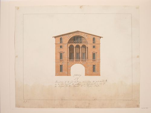 Broad Sanctuary, Westminster- elevation of the end bldg.