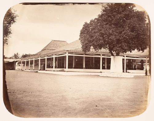 View of the pendopo of the Puro Mangkunegaran, Solo (now Surakarta), Dutch East Indies (now Indonesia)