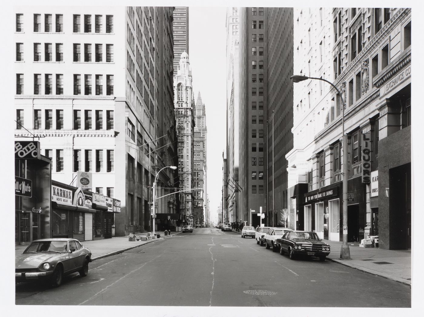 Die Architektur der Strasse, New York City, Dez 1977 - Sept 1978 : Broadway at Morris Street, Manhattan