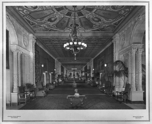 Print from portfolio ''Biltmore Hotel, interior views, Los Angeles, California''